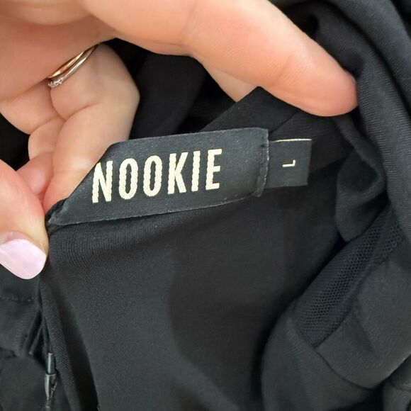 Brand New Nookie Revolve Women's Large Hypnotize Mesh Bodysuit Black - Picture 10 of 12